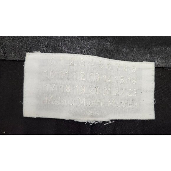 Maison Martin Margiela x H&M BLACK LEATHER LEGGINGS PANTS Size XS - Picture 12 of 16